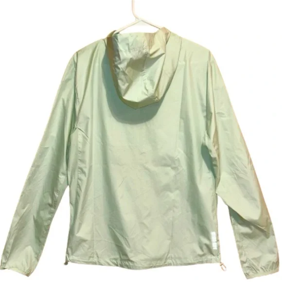 NWT Adidas Women's Small Green WIND.RDY Zip Up Hooded Sporty Windbreaker Jacket - Picture 10 of 16